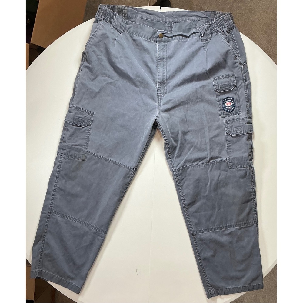 Bocomal FR Cargo Pants Mens 44x30 Gray Flame Resistant Cotton Twill Workwear